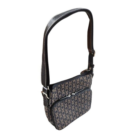 Fossil Monogram Crossbody Shoulder Bag With Adjustable Strap & Multiple Compartm - Picture 2 of 16